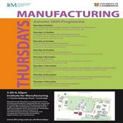 Podcast Manufacturing Thursdays Seminars, Institute for Manufacturing