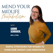 Podcast Mend Your Midlife Metabolism | Weight Loss, Insulin Resistance, Fatigue, Metabolism, Cortisol Belly
